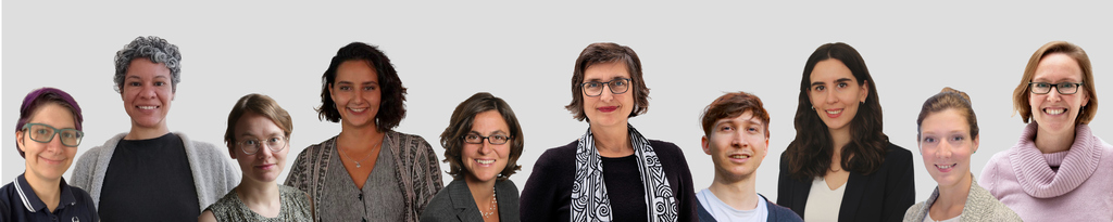 Teamfoto der Professur Wissenschaftskommunikation mit Schwerpunkt Linguistik